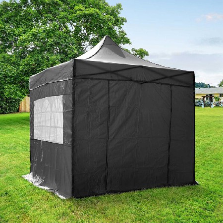 Outdoor multifunctional black exhibition tent room wholesale Oxford cloth four corner folding tent outdoor activity tent