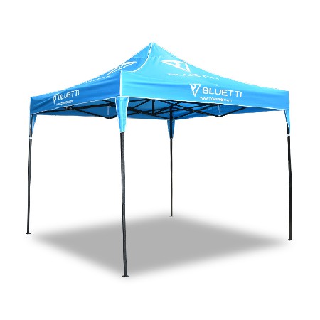 Outdoor advertising tent, logo printing customization, retractable sunshade folding tent, four legged rainproof stall tent